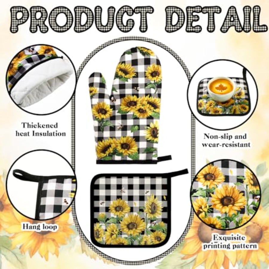 10 Pcs Kitchen Decor Oven Mitt - Mom'S Home Cooking incelemesi ve fiyatı