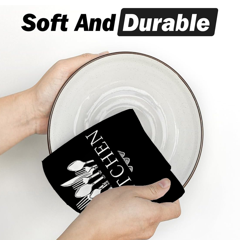 2Pcs, Black Lettered Kitchen T - Mom'S Home Cooking incelemesi ve fiyatı