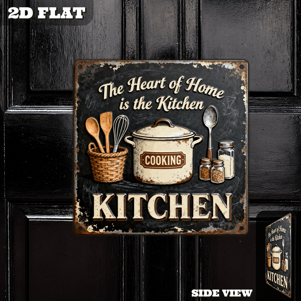 Vintage Metal Kitchen Wall Dec - Home Cooking Kitchen incelemesi ve fiyatı
