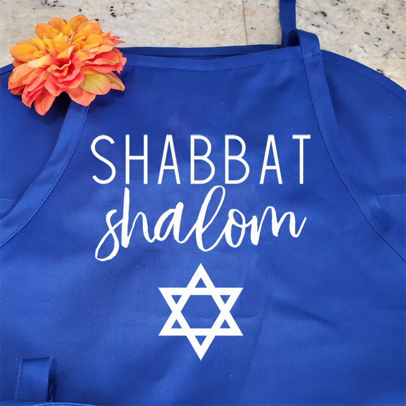 Shabbat Shalom Kitchen apron J - Mom'S Home Cooking incelemesi ve fiyatı
