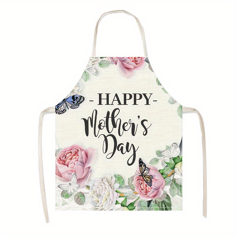 Linen Apron Happy Mothers Day  - Mom'S Home Cooking incelemesi ve fiyatı